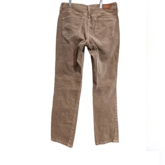 Lands' End Mid Rise Straight Corduroy Pants Brown Size 6 Petite - Picture 4 of 11